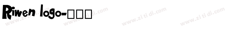 Riwen logo字体转换